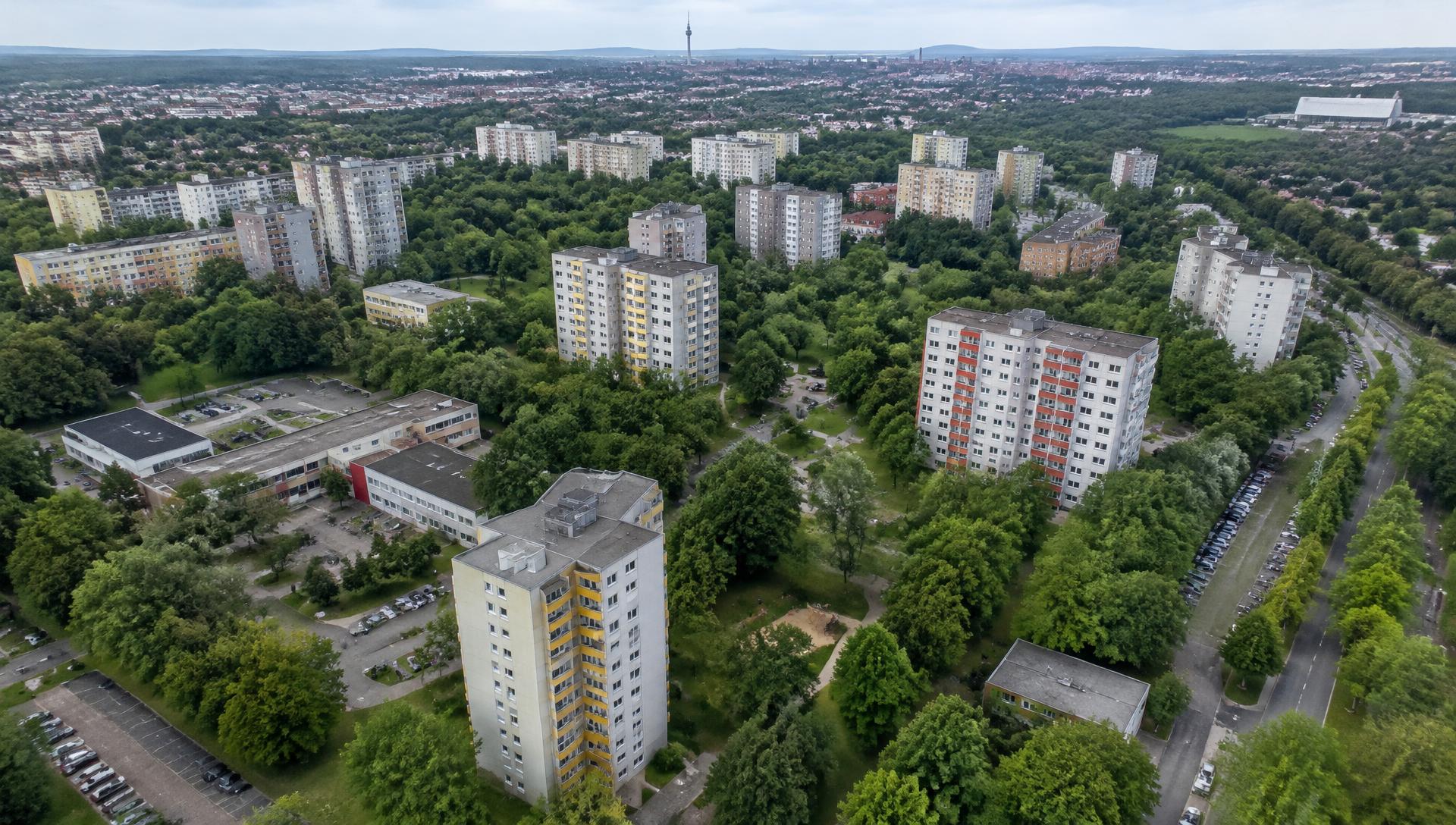 Luftaufnahme von Nürnberg-Langwasser